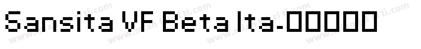 Sansita VF Beta Ita字体转换